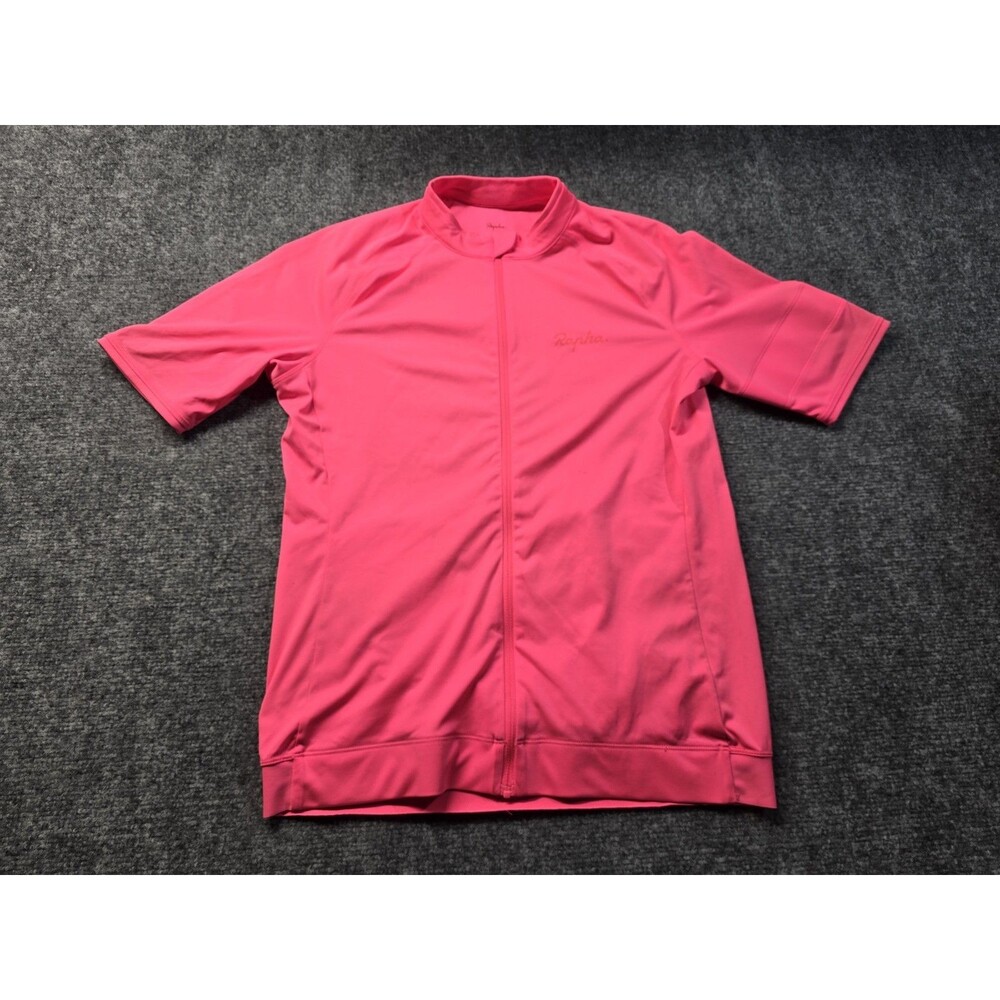 Rapha Women's Core Cycling Jersey Large Pink Short Sleeve Full Zip Pockets